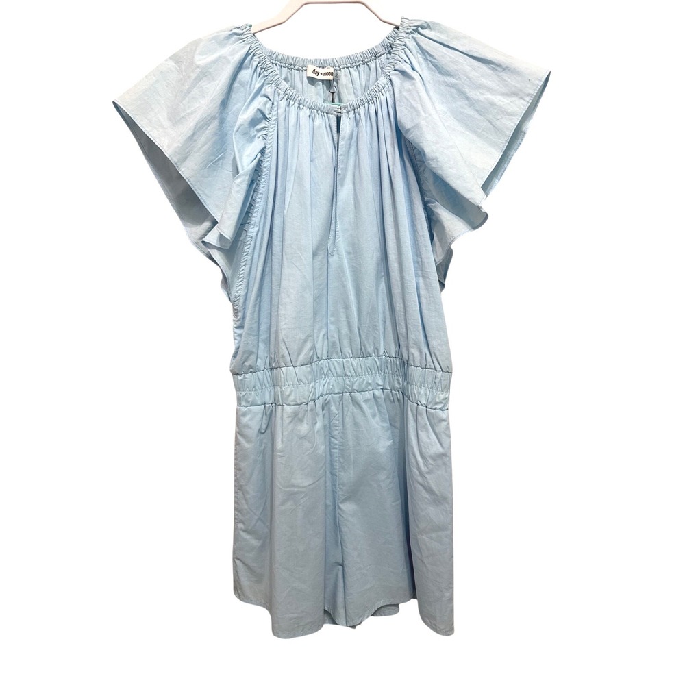 Day + Moon (Blue) Eliza Romper Womens Medium